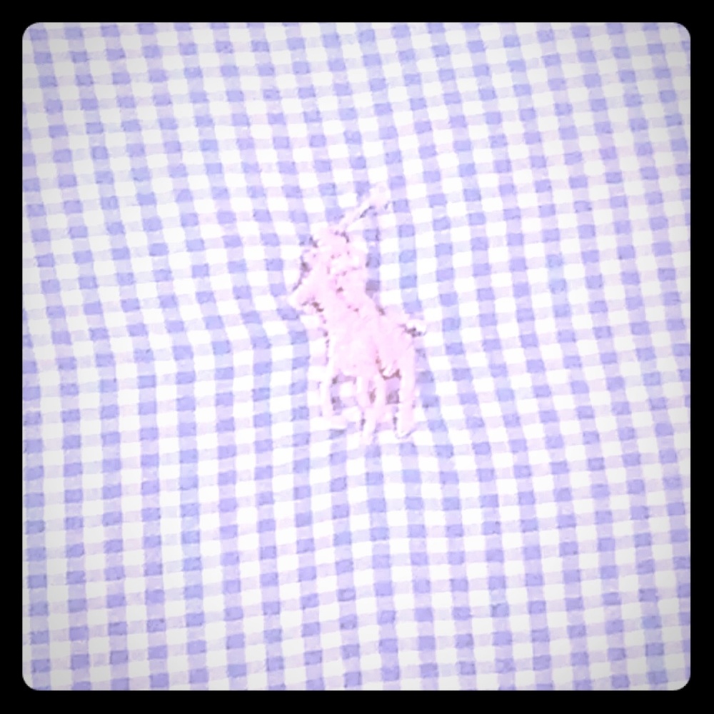 SOLD **** Polo by Ralph Lauren: Blue and White: Long Sleeve